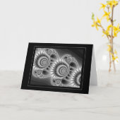 Carte Noir et blanc 6 (Fleur jaune)