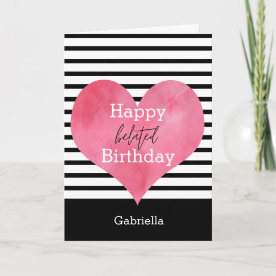 Carte Noir Et Blanc Avec Coeur Joyeux Anniversaire Belge Zazzle Be