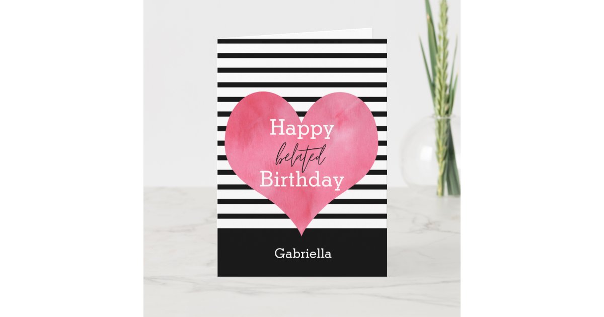 Carte Noir Et Blanc Avec Coeur Joyeux Anniversaire Belge Zazzle Be