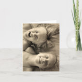 Carte Noir et blanc, Deux filles qui rient (Devant)