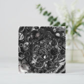 Carte Noir et blanc Infinity Art Card Vide (Debout devant)