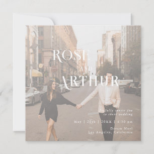 Carte Noir et blanc minimaliste et chic