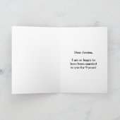 Carte Noir, Faux Or 9e Anniversaire de Mariage + Nom (Intérieur)