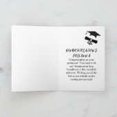 Carte Noir & Gold Congrats Étudiants de graduation moder (Intérieur)