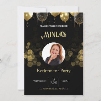 Carte Noir Gold Party de retraite personnalisée