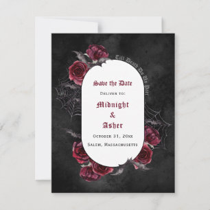 Carte Noir Gothique Jusqu'À La Mort Do Us Part Enregistr