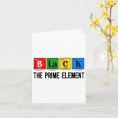 Carte Noir Le Premier Élément Noir Histoire Mois Période (Fleur jaune)