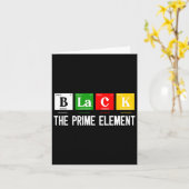 Carte Noir Le Premier Élément Noir Histoire Mois Période (Fleur jaune)