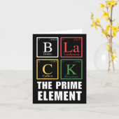 Carte Noir Le Premier Élément Noir Histoire Mois Période (Fleur jaune)