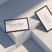 Carte Noir Noir Noir Bordure Blanc Moderne