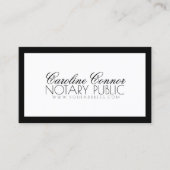 Carte Noir Noir Noir Bordure Blanc Moderne (Devant)