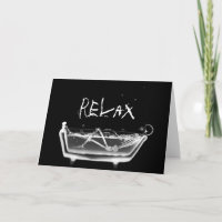 Noir squelettique et blanc de rayon X de baignoire