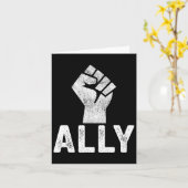 Carte Noir Vit Problème Ally Fist Support Blm (Fleur jaune)