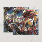 Carte noire Abstraite Kandinsky Moscow I Cityscape (Devant / Derrière)