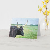 Carte Noire Angus Cow Art (Fleur jaune)