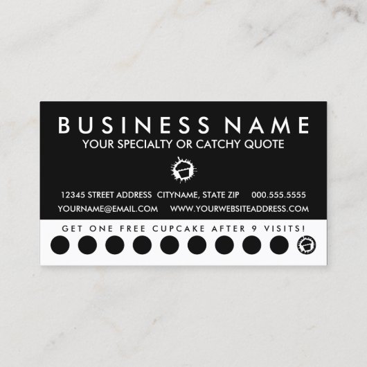 carte noire cupcake splatz (Dos)