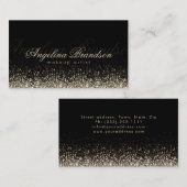 Carte noire Damask de l'artiste maquillage en arge (Devant / Derrière)