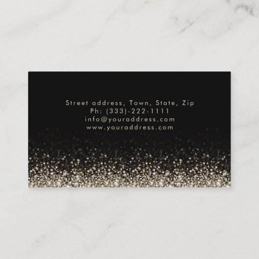 Carte noire Damask de l'artiste maquillage en arge (Dos)