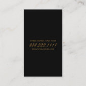 Carte Noire de fabricant de vin en verre d'or (Dos)