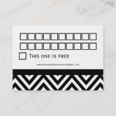 Carte noire de fidélité de client professionnel (Dos)