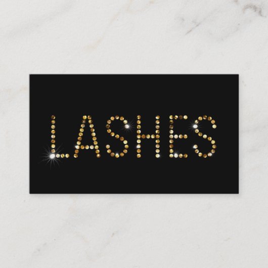 Carte noire de prolongements de cil des textes de (Devant)