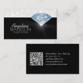Carte noire du concepteur de bijoux en diamant cla (Devant / Derrière)