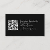 Carte noire du concepteur de bijoux en diamant cla (Dos)