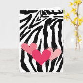 Carte noire et blanche de coeurs d'impression de (Fleur jaune)