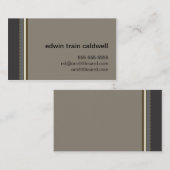 Carte noire et de Tan de rayures (Devant / Derrière)