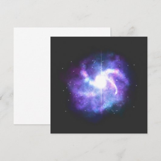 Carte noire Nebula/Space (Devant / Derrière)