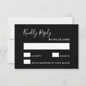 Carte noire RSVP Wild Tropical Foliage Wedding (Dos)