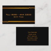 Carte noire simple d'entreprise de services de (Devant / Derrière)