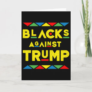 Carte Noirs contre Trump Fierté noire afro-américaine
