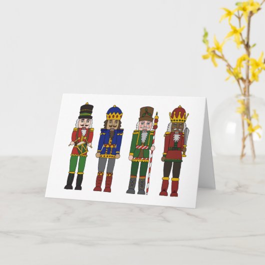 Carte Noisettes de Noël (Fleur jaune)