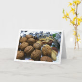 Carte Noix et noix de Brésil (Fleur jaune)