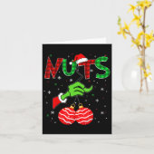 Carte Noix Noël Noël Noël Père Noël Hommes Femmes Couple (Fleur jaune)