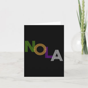 Carte Nola New Orleans Retro Vintage Carnival Souvenir G