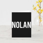 Carte Nolan - Cool New Funny Name Fan Gift Tee  (Fleur jaune)