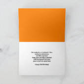 Carte Nom 11e anniversaire chantier de construction (Intérieur)