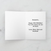 Carte Nom Age Jersey Numéro Sentiment Hockey Sport (Intérieur)