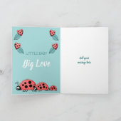 Carte Nom alphabétique nouveau bébé mignon coccinelle ve (Intérieur)