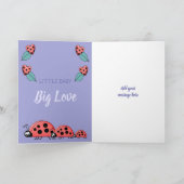 Carte Nom alphabétique nouveau bébé mignon ladbirds viol (Intérieur)