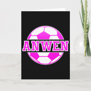Carte Nom Anwen Filles Football Pratique Football Sports