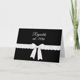 Carte Nom d'anniversaire de mariage et année avec un rub