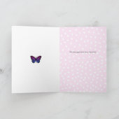 Carte Nom d'anniversaire papillon néerlandais Verjaardag (Intérieur)