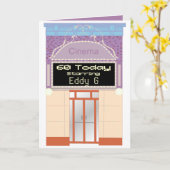 Carte Nom dans les lumières personnalisables (Fleur jaune)