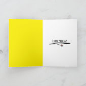 Carte Nom Day Forsythia Bouquet (Intérieur)