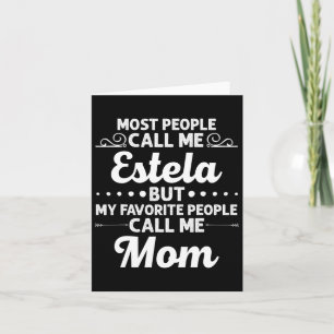 Carte Nom de cadeau Estela drôle personnalisé pour la fê