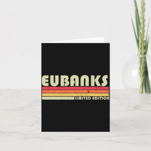 Carte Nom de famille Eubanks drôle rétro vintage 80s 90s