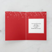 Carte Nom de famille Joyeux Noël Bonne année (Intérieur)